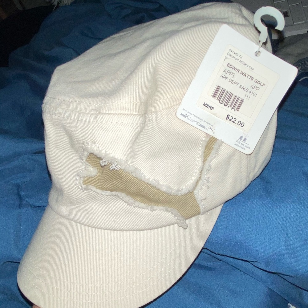 beige puma hat
